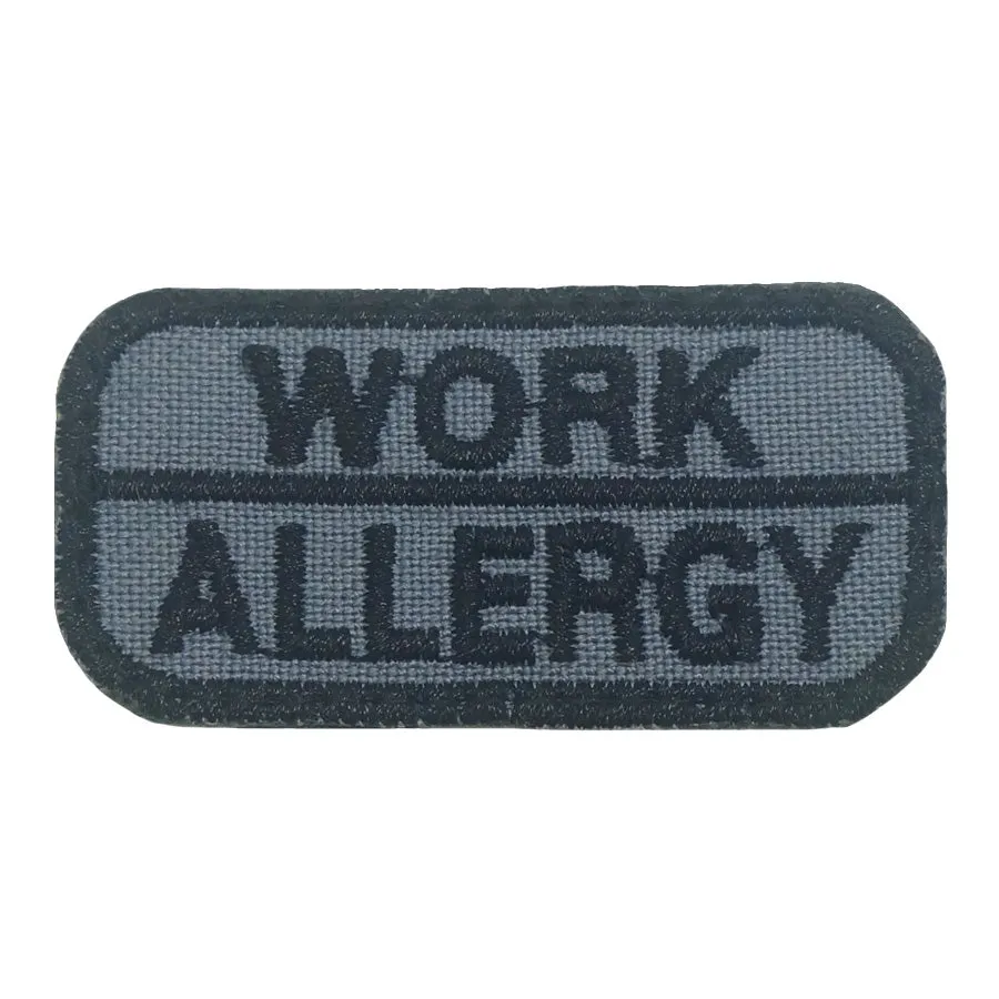 WORK ALLERGY PATCH - GREY